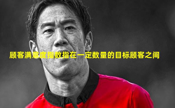 顾客满意度指数指在一定数量的目标顾客之间